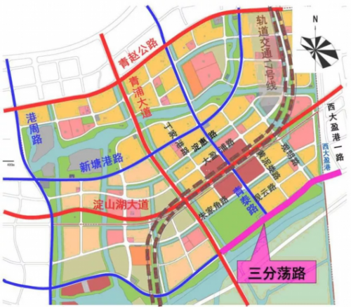 青浦区三分荡路(青浦大道-西大盈港一路)新建工程方案