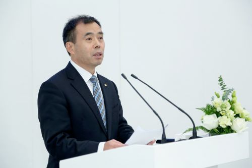 北汽集团总经理、福田汽车董事长张夕勇发表讲话