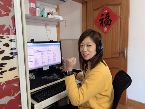 图为上海电信已经实现了提供1000个居家客服座席接入能力，为实现居家客服全覆盖奠定了技术基础。