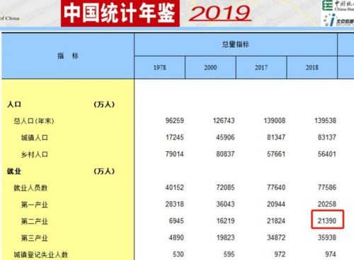 图片来源：中国统计年鉴2019。