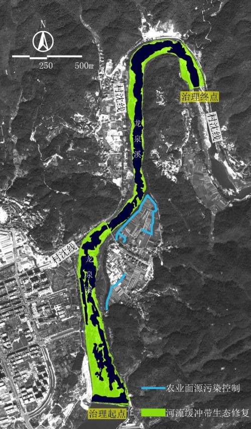 瓯江源头龙泉市龙泉溪干流（武潭段）水生态修复工程范围图.webp