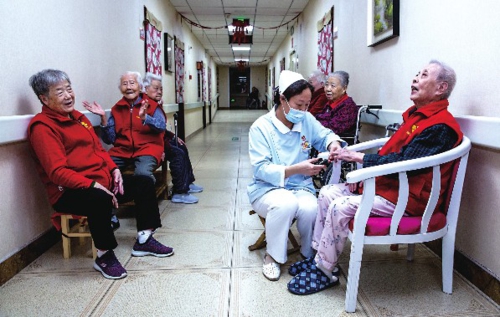  北京幸福里养老中心一角。中国经济导报记者苗露/摄