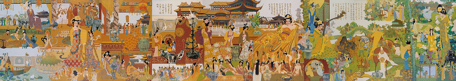 唐代史詩性巨幅油畫《夢回大唐》