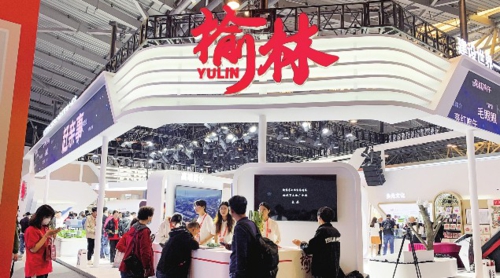  图为2023年中国品牌博览会榆林展区。本报前方记者付朝欢/摄