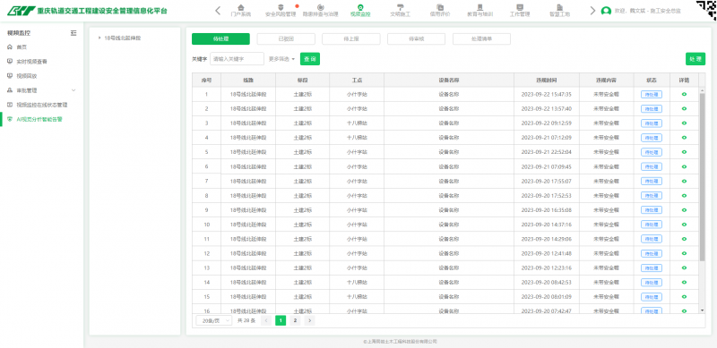 后台分析智能预警