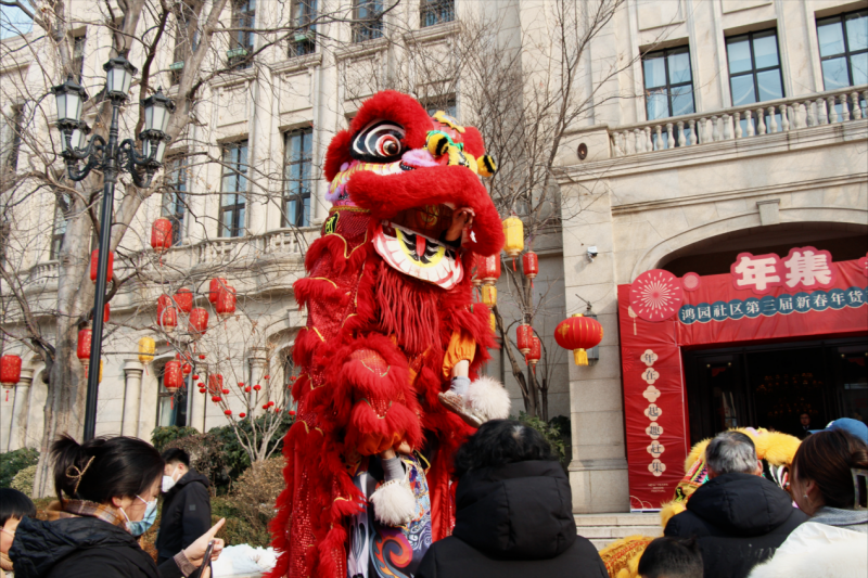 鸿园墅区里的中国年