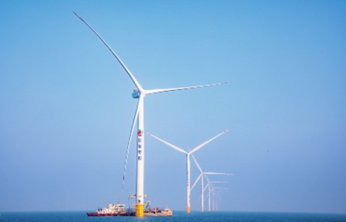 国家电投山东半岛南V场址500兆瓦海上风电项目。