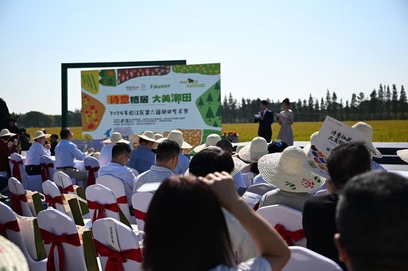 10月18日，为期三天的“诗意栖居,大美泖田”2024年松江区第六届泖田艺术节在泖港镇胡光村拉开序幕。