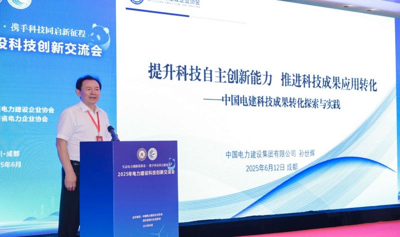 中国电力建设集团有限公司科技与数字化部副主任孙世辉作主旨演讲
