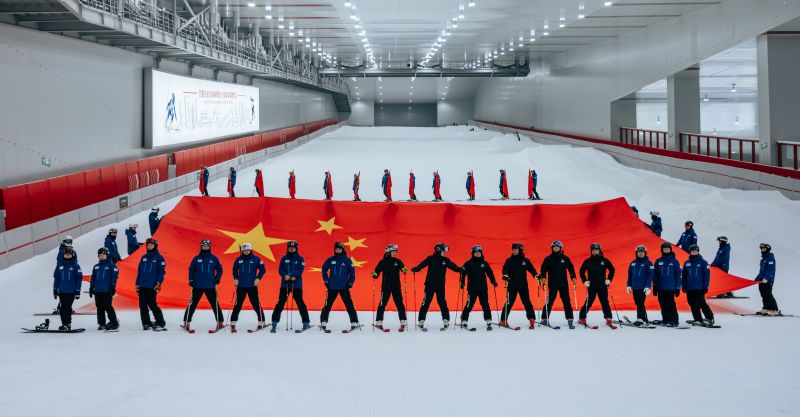 邱活摄。正定热雪奇迹教练表演（1）_副本