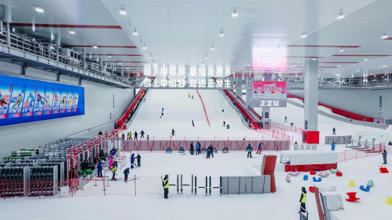 正定热雪奇迹雪场全景图