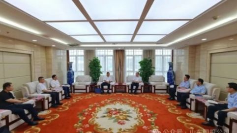 山东国投公司党委书记、董事长栾健会见日照市委常委、组织部部长明铭