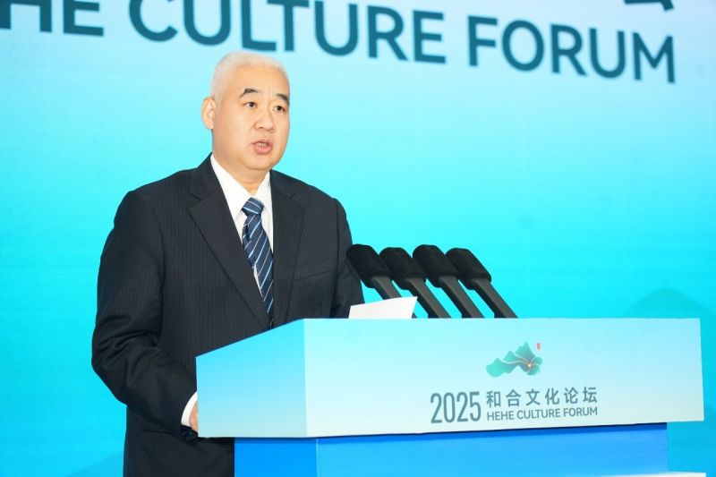 中宣部对外推广局局长李智慧致辞。主办方供图