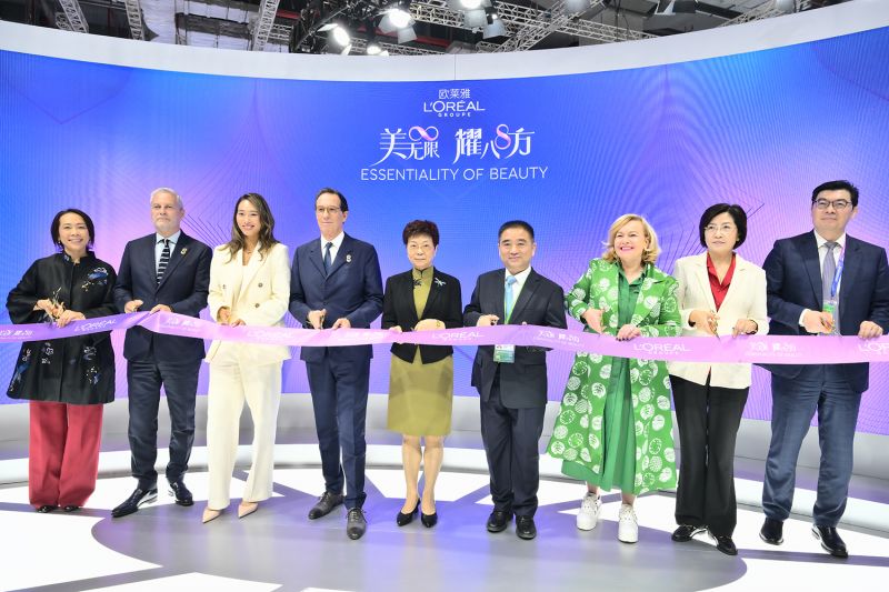 11月6日,欧莱雅集团多项新合作、新成果的发布